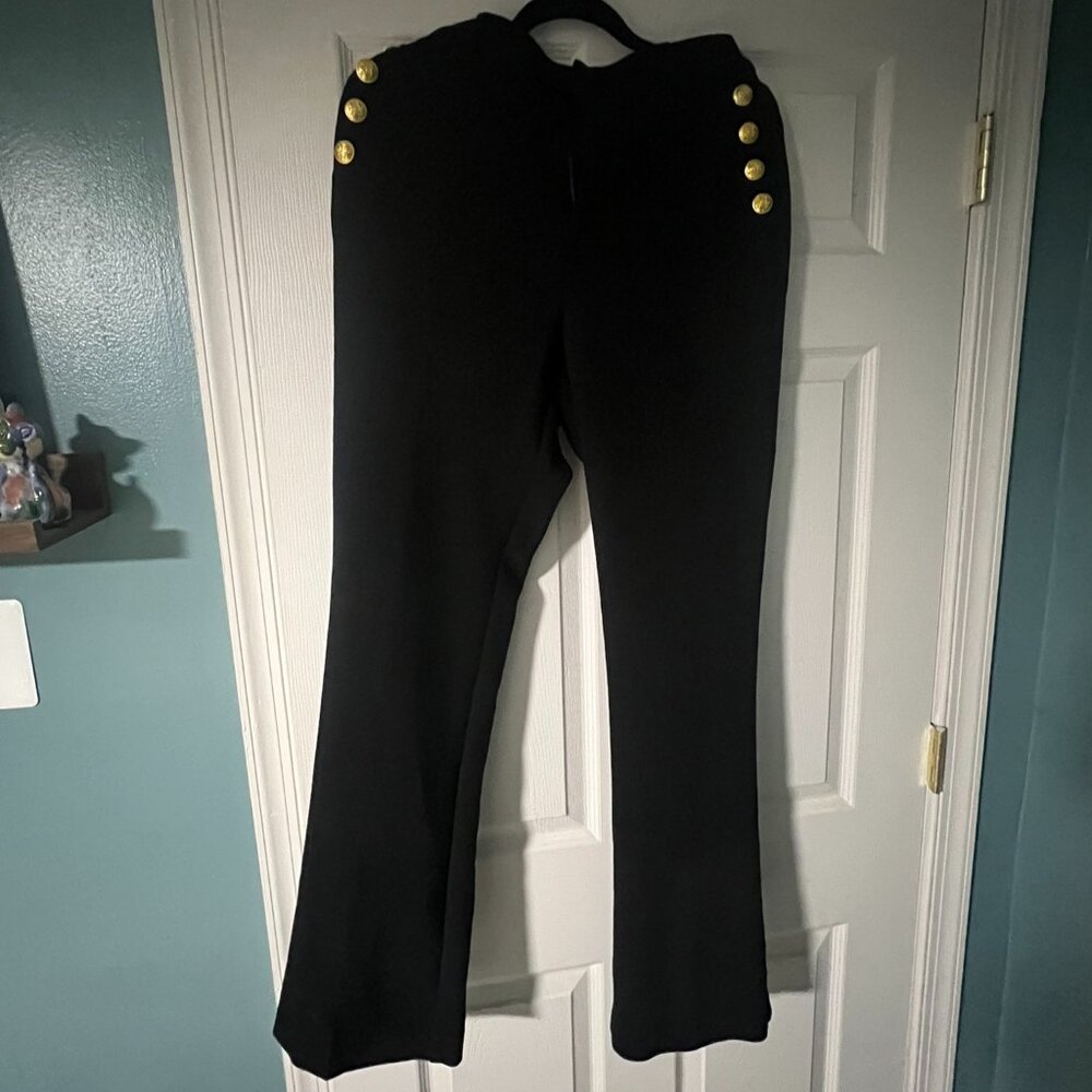 Gap Women Black Boot Cut Pants - Size 14
